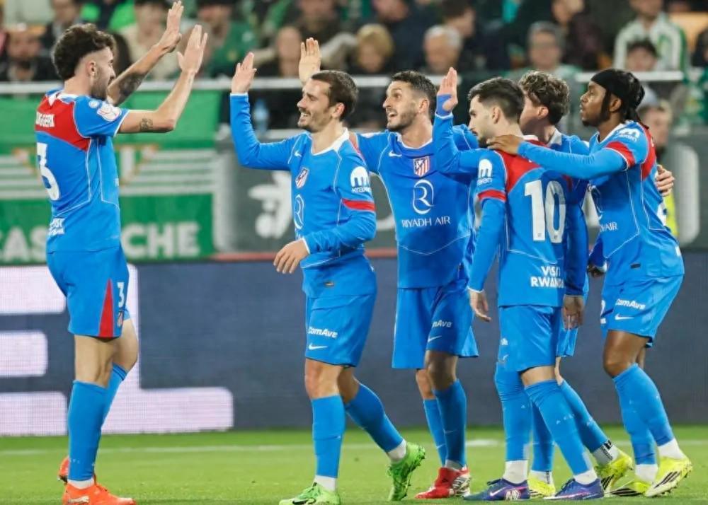 九游体育-马竞5-0横扫贝蒂斯,创队史新纪录,佩莱格里尼耻辱离场